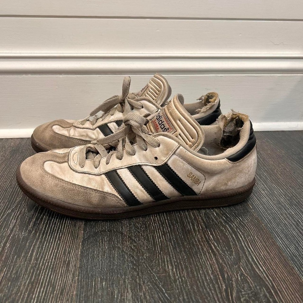 Adidas Samba Vintage White Leather Low Hype